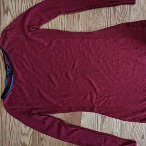 Long sleeve red dress